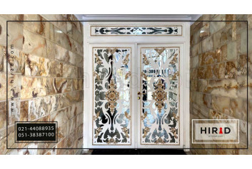 درب لابی فلزی لوکس طرح فرزاد 2